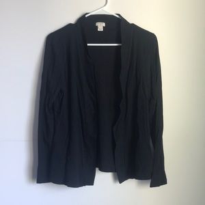 Black J. Crew open front lightweight cardigan